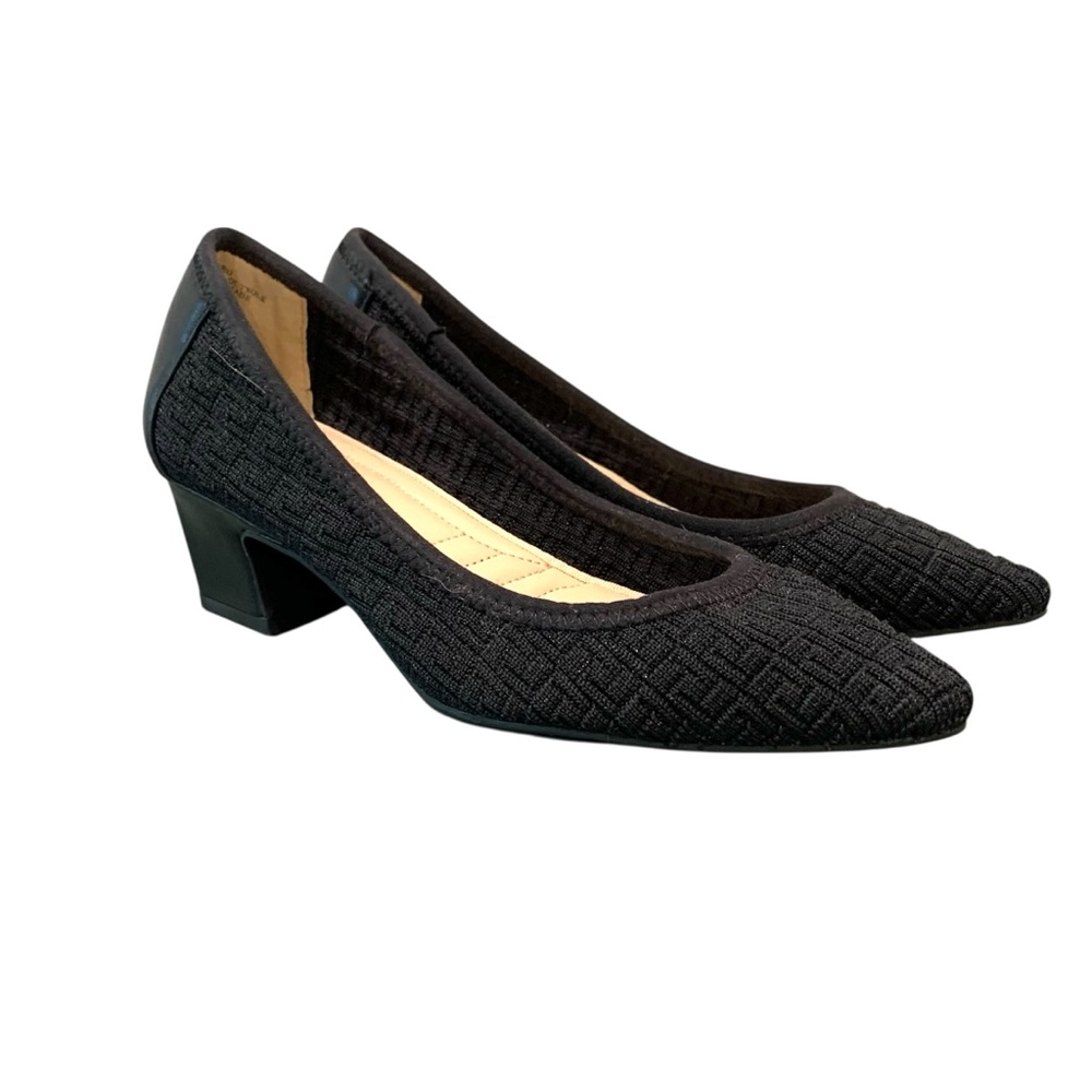 Adrienne Vittadini Faro Shoes Pumps Black Knit 6.5 - Picture 15 of 15